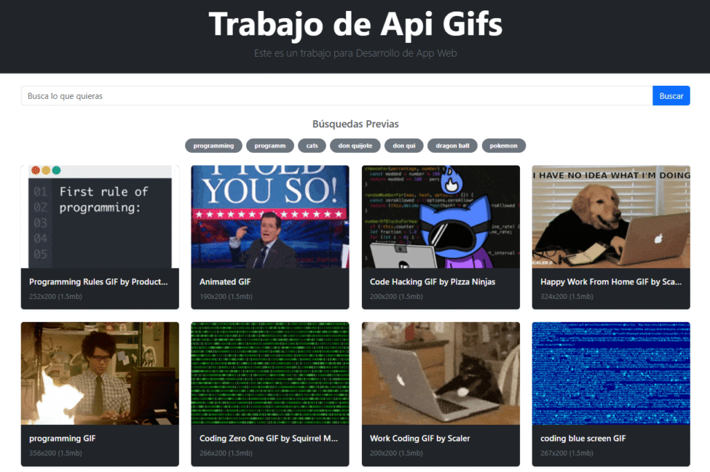 foto de una web de fotos