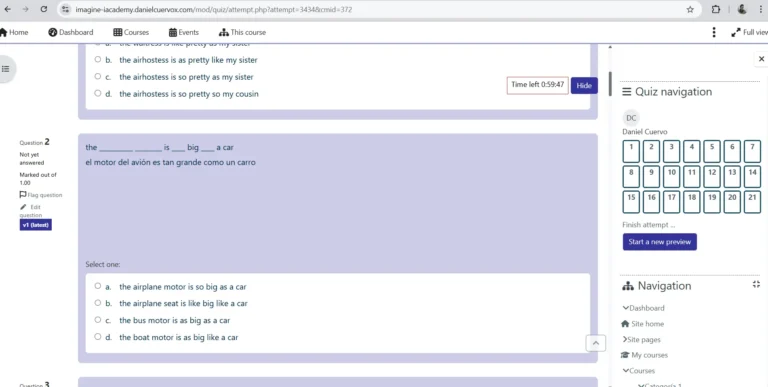 foto de una la web Imagine iAcademy para aprender idiomas
