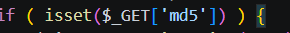isset code in php